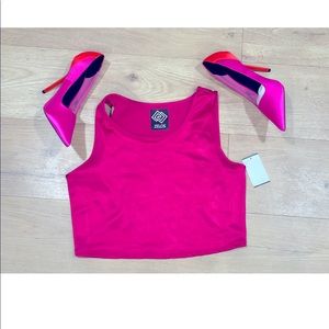 Women’s Satin Crop Top